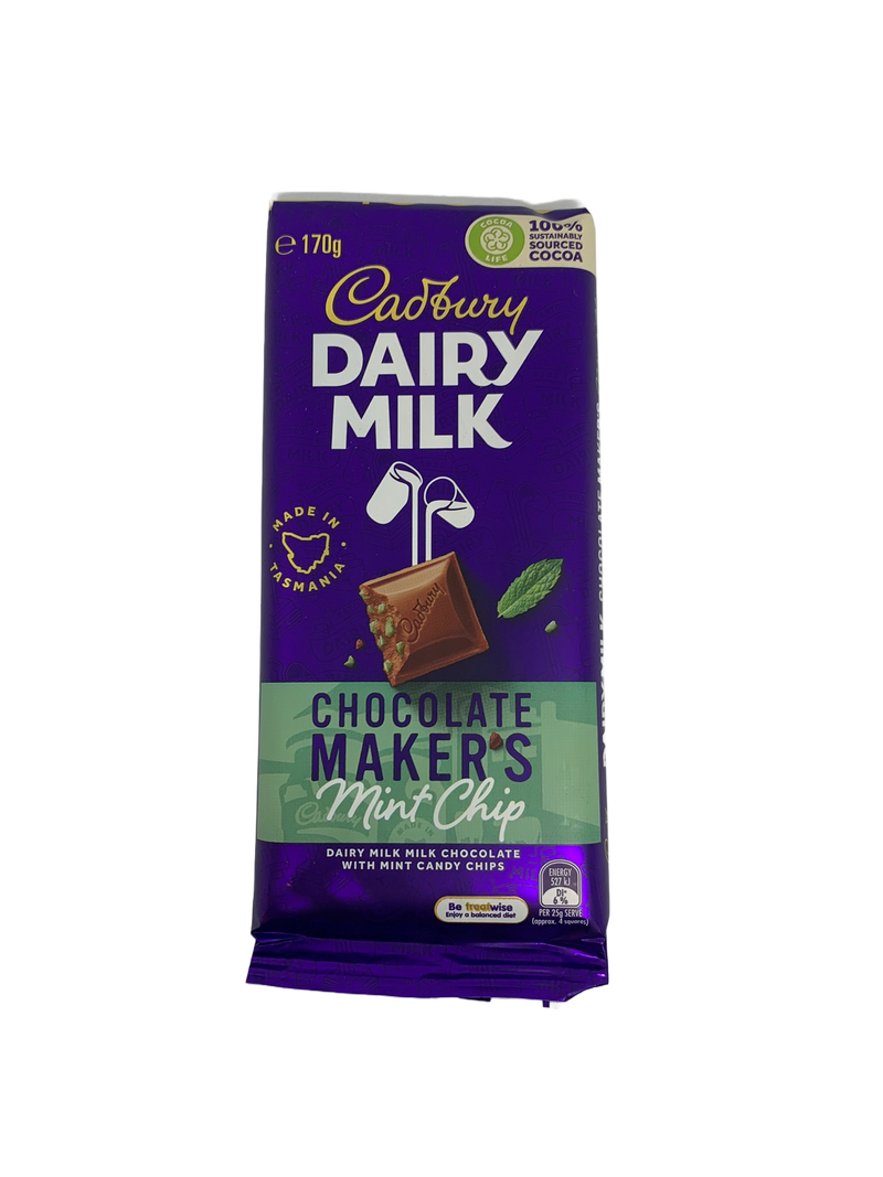 Cadbury Dairy Milk Chocolate Maker's Mint Chip 170g