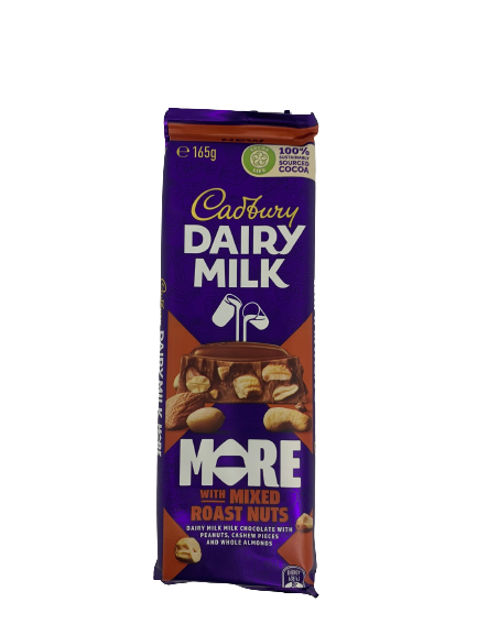 Cadbury Dairy Milk More with Mixed Roast Nuts 165g