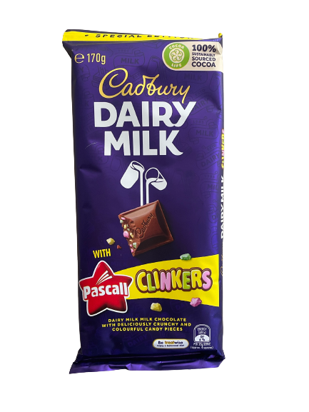 Cadbury Dairy Milk with Pascall Clinkers 170g
