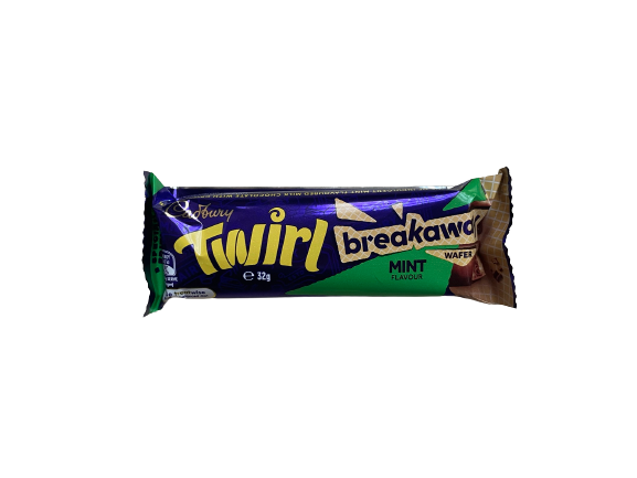 Cadbury Twirl Breakaway Wafer Mint 32g