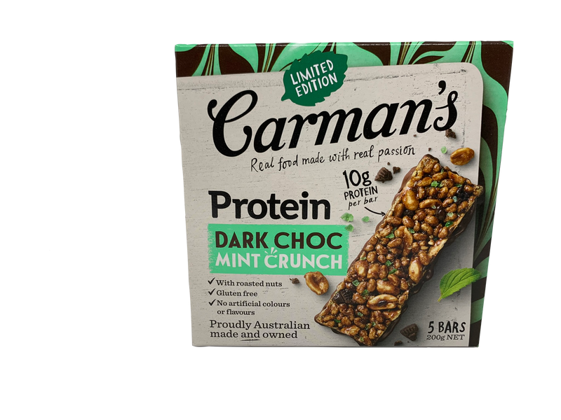 Carmans Protein Barschoc Mint 400g 10 Pack