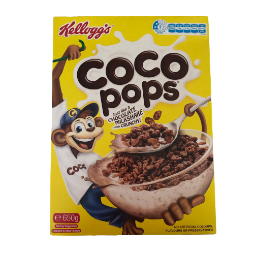 Kellogg's Coco Pops Chocolatey Breakfast Cereal 650g