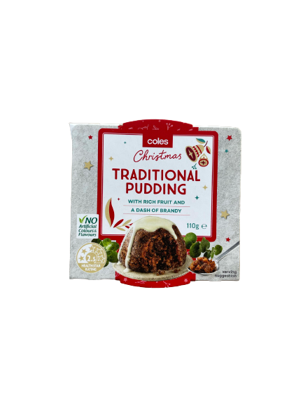 Coles Christmas Pudding Small 110g