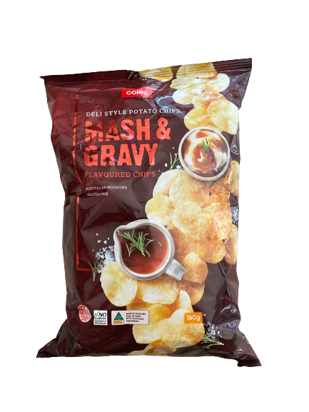 Coles Deli Style Chips Mash & Gravy 160g