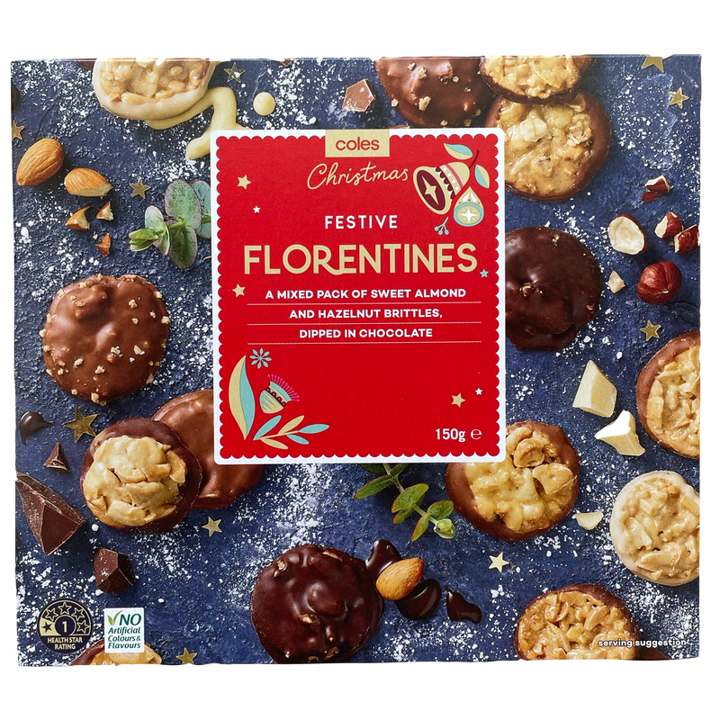 Coles Festive Florentines 150g