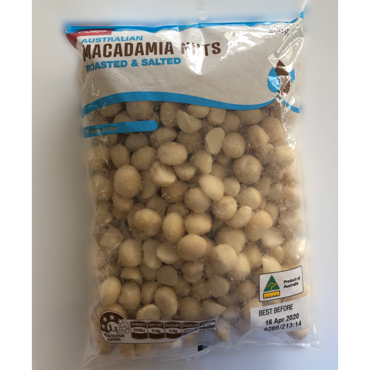 Coles Macadamias - Roasted & Salted 400g