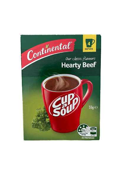 Continental Cup A Soup Classic Hearty Beef 4 Pack 55g