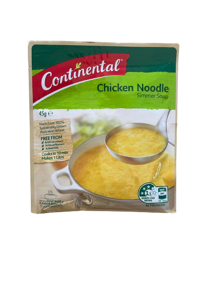 Continental Simmer Soup Chicken Noodle 45g