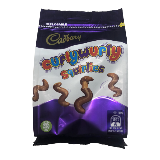 Cadbury Curlywurly Squirlies Chocolate Bag 110g