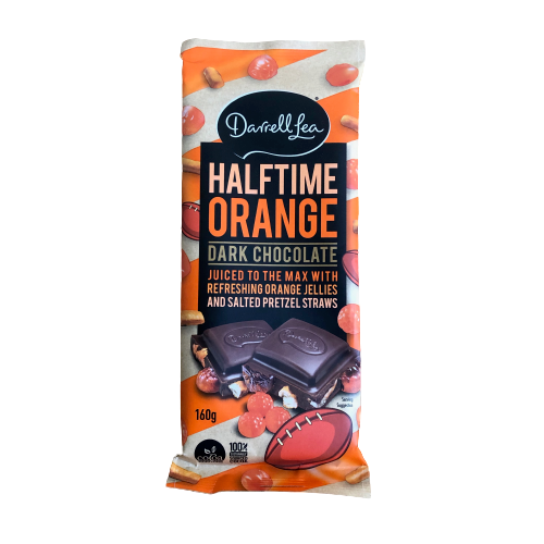 Darrell Lea Halftime Orange Block 160g