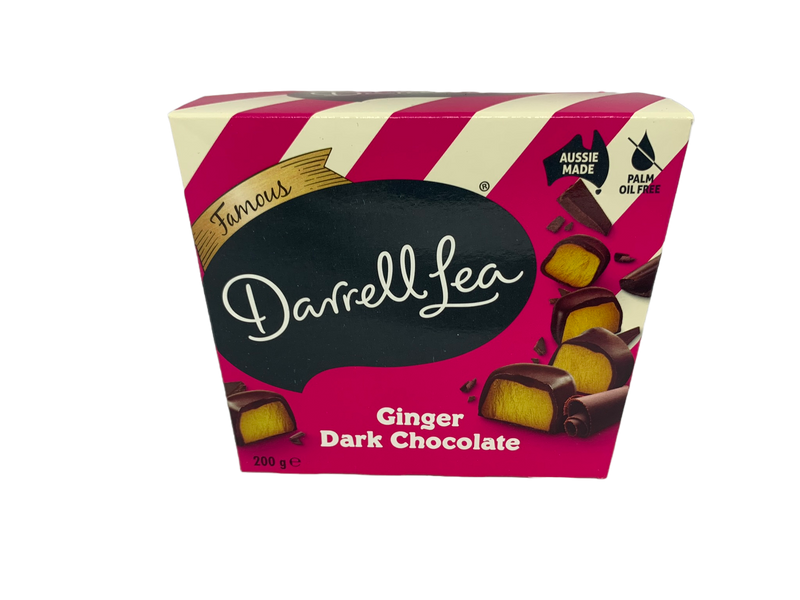 Darrell Lea Ginger Dark Chocolate Gift Box 200g