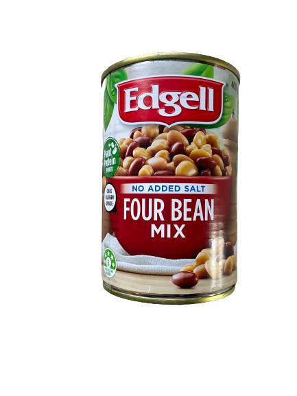 Edgell Four Bean Mix No Added Salt 400g