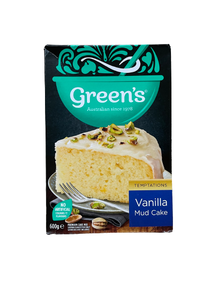 Green's Vanilla Mud Cake Mix 600g