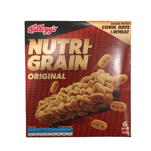 Kellogg's Nutrigrain Original bars (6 pack) 144g