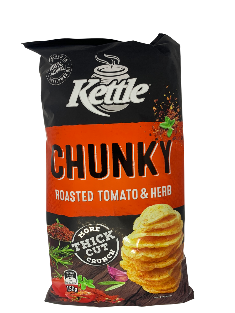 Kettle Chunky Chips Tomato & Herb 150g