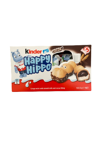 Kinder Happy Hippo Cocoa Biscuit Multipack 103.5g