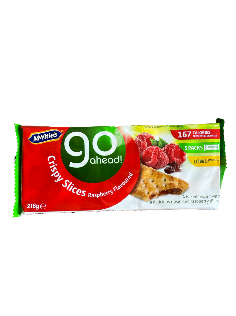 Mcvitie's Go Ahead Crispy Slices Sultana & Raspberry (5x3pk) 218g