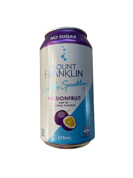 Mount Franklin Lightly Sparkling Passionfruit 375ml