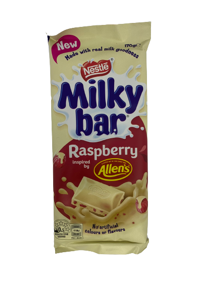 Nestle Milky Bar Raspberry Chocolate Block 170g