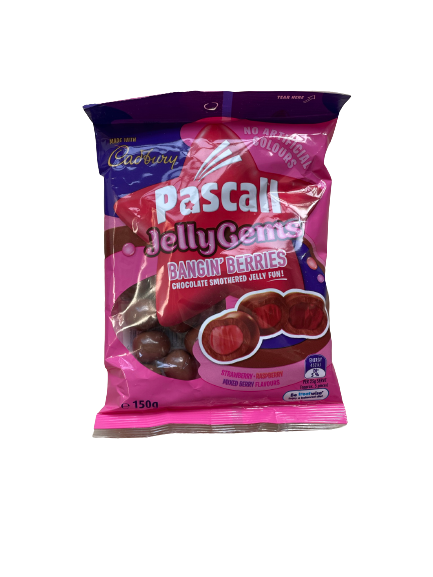 Pascall Chocolate Coated Jelly Gems 150g