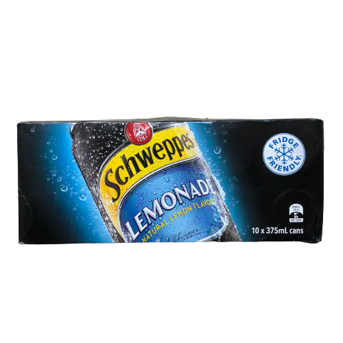 Schweppes Lemonade Cans 10x375ml - 10 Pack