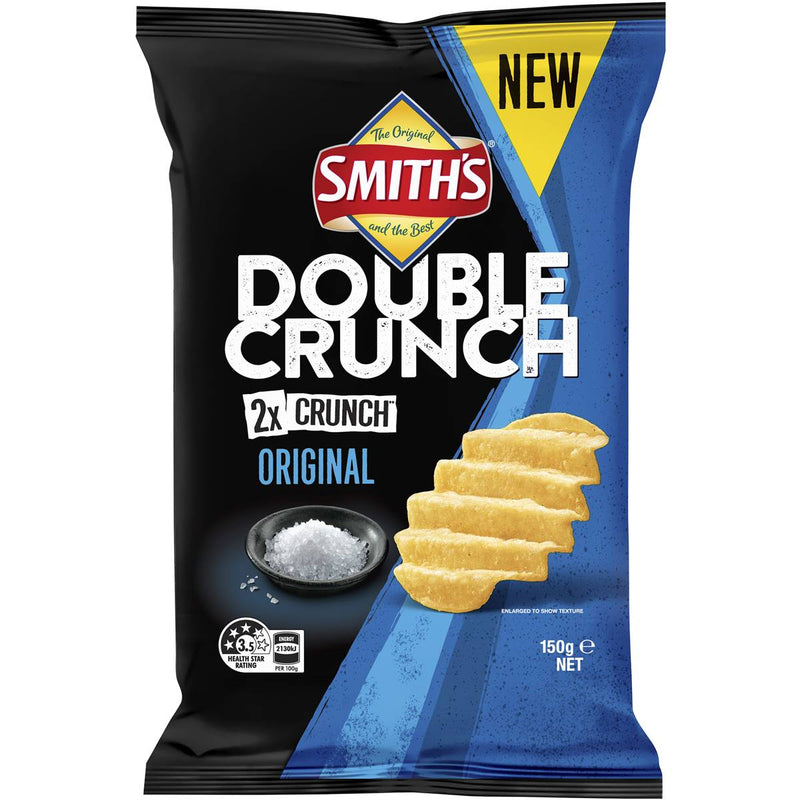 Smith's Double Crunch Original Potato Chips 150g