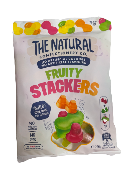 The Natural Confectionery Co Fruity Stackers 220g
