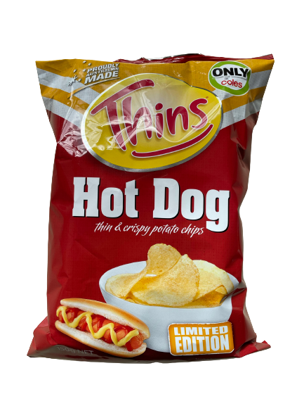 Thins Hot Dog Potato Chips 150g