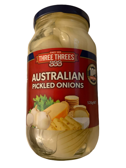 Three threes Australian Pickled Onions 520g
