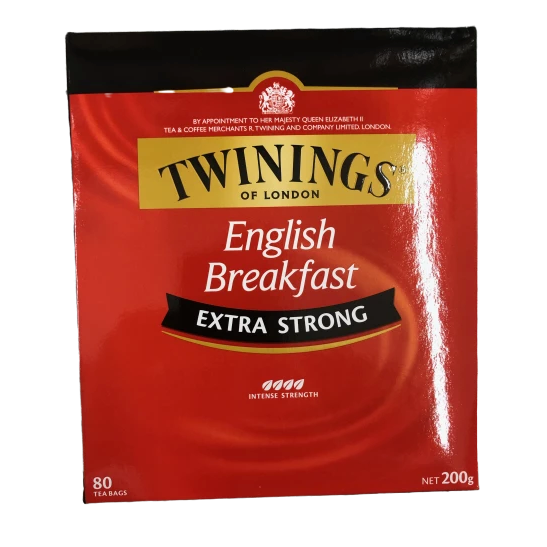Twinings English Breakfast Extra Strong 80 Tea Bags 200g