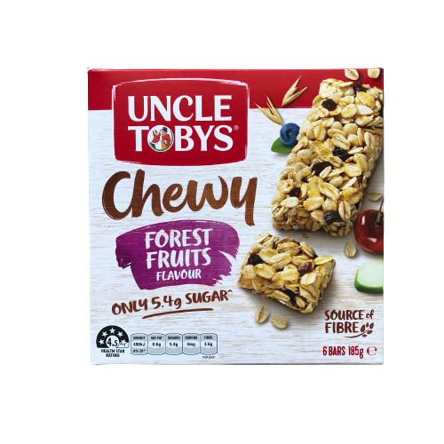 Uncle Tobys - Muesli Bar Chewy Forest Fruits 185g