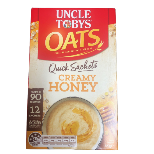 Uncle Tobys Oats - Quick Sachets (various flavours)
