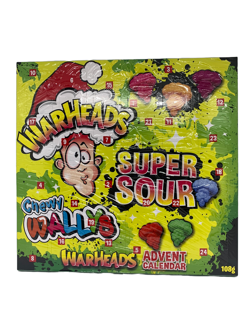 Warheads Christmas Advent Calendar 108g