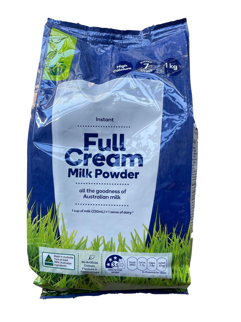Woolworths Full Cream Milk Powder 1kg