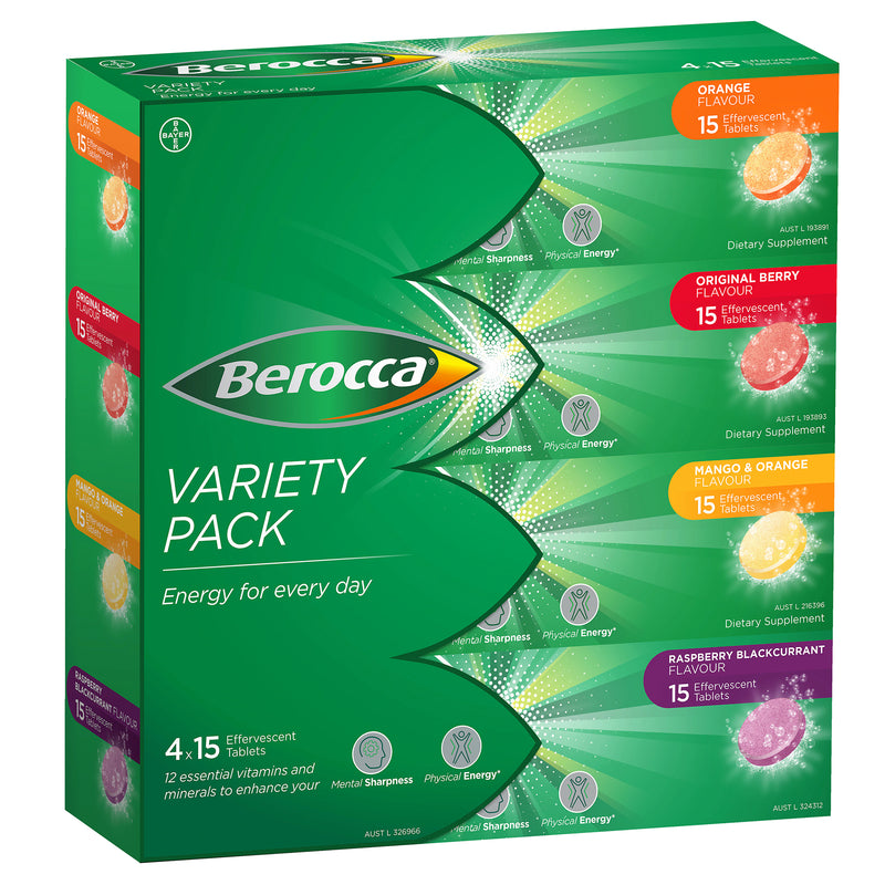 Berocca Variety Pack 4x15s